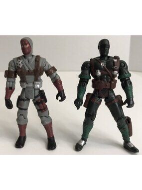 2002 GI JOE SNAKE EYES V11 VS STORM SHADOW V8 G.I. JOE Action Figures